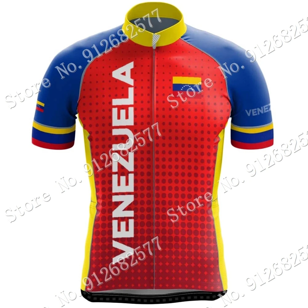 VENEZUELA 2022 Cycling Jersey Set Summer National Cycling Clothing Road Bike Shirts Suit Bicycle Bib Shorts MTB Wear Maillot