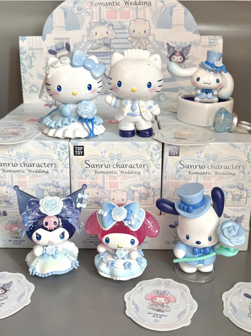 

MINISO 2025 подлинная крутая семья Lumi Sanrio, романтическая свадебная серия, модная игровая глухая коробка, подарок на день рождения ручной работы