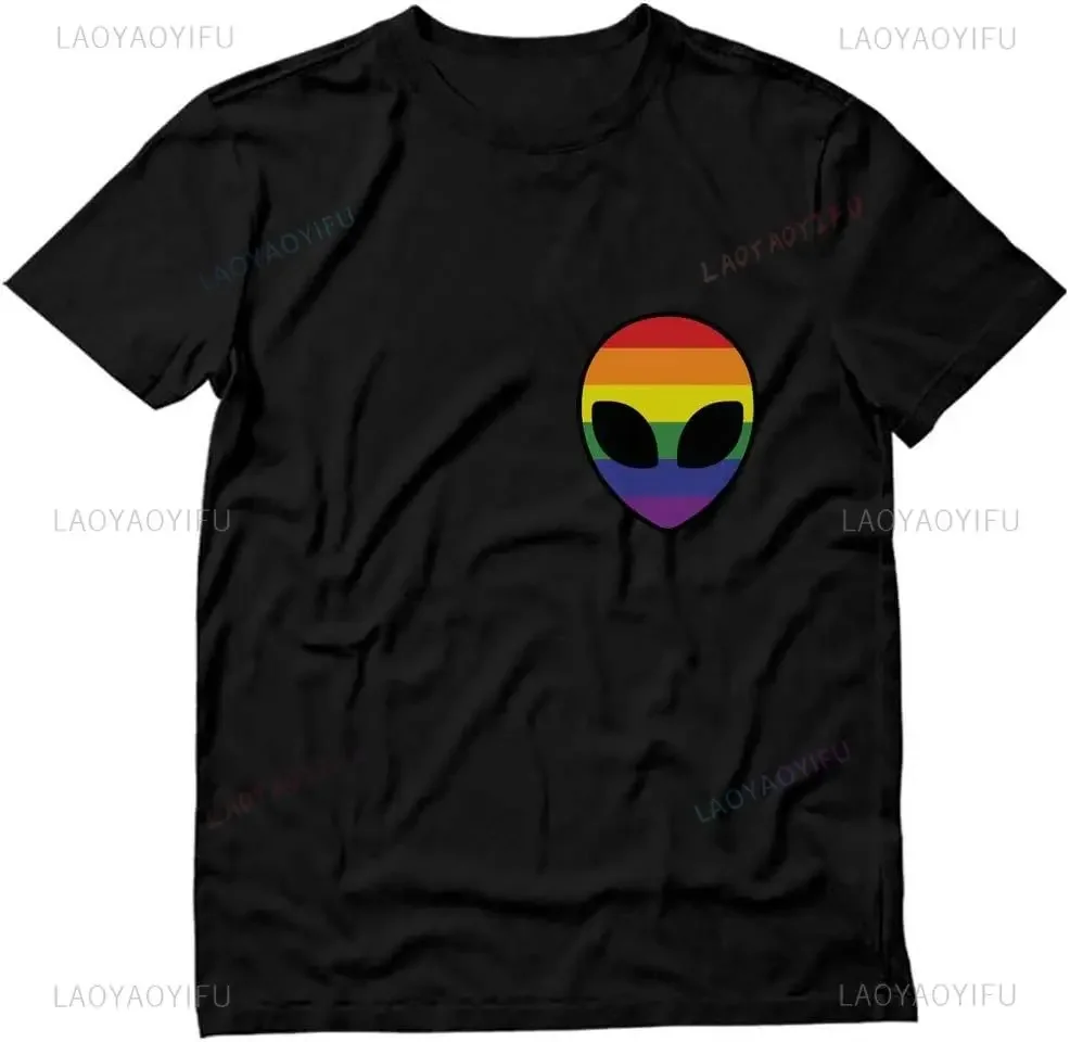 Pride Month Tshirt Love Is Love Gay Mens Equality Rainbow LGBTQ Cotton T-shirt Summer Woman Man High Quality Cotton Tops Couple