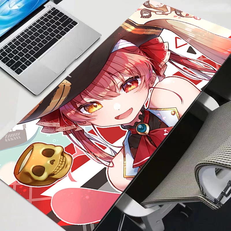 

Mouse pad pc speed For e-sports players Office Laptop Computer H-hololive Houshou Marine Keyboard Pad Non Slip Desk Mat Mousepad