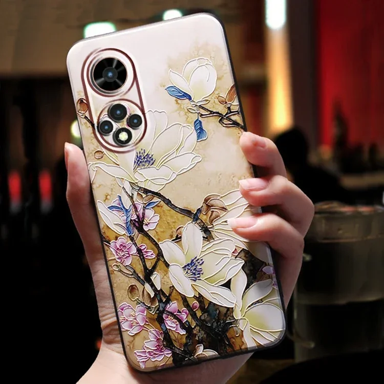 For Huawei P30 P20 P40 Lite Pro E P30Lite P40Lite P30Pro Case Honor 50 Pro 10 Lite 50Pro 10i Case Cute 3D Rose Phone Cover
