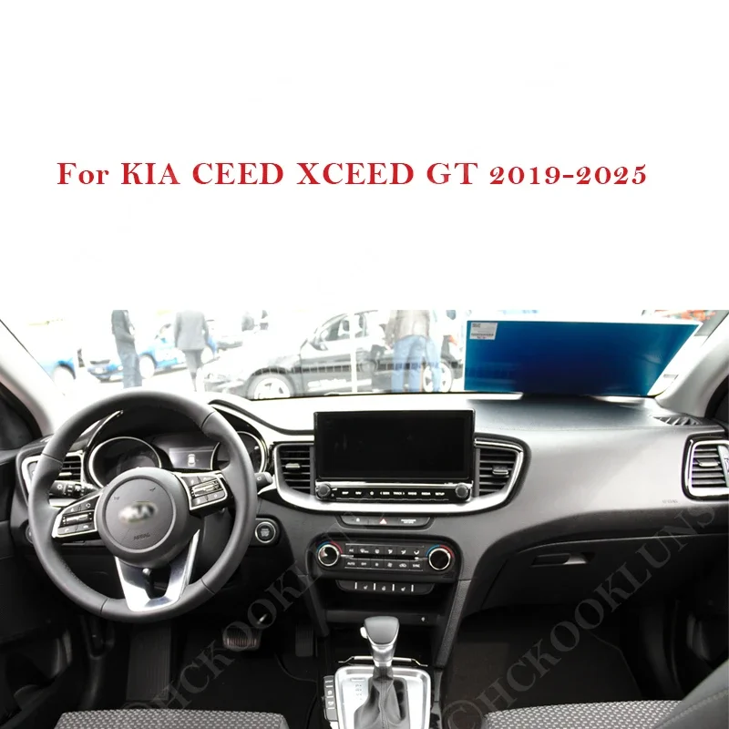 Dashboard Cover Pad For KIA CEED XCEED GT 2019  2020 2021 2022 2023 2024 2025 Car Liner Anti-UV Mat Sunshade Dashmat Carpet Dash