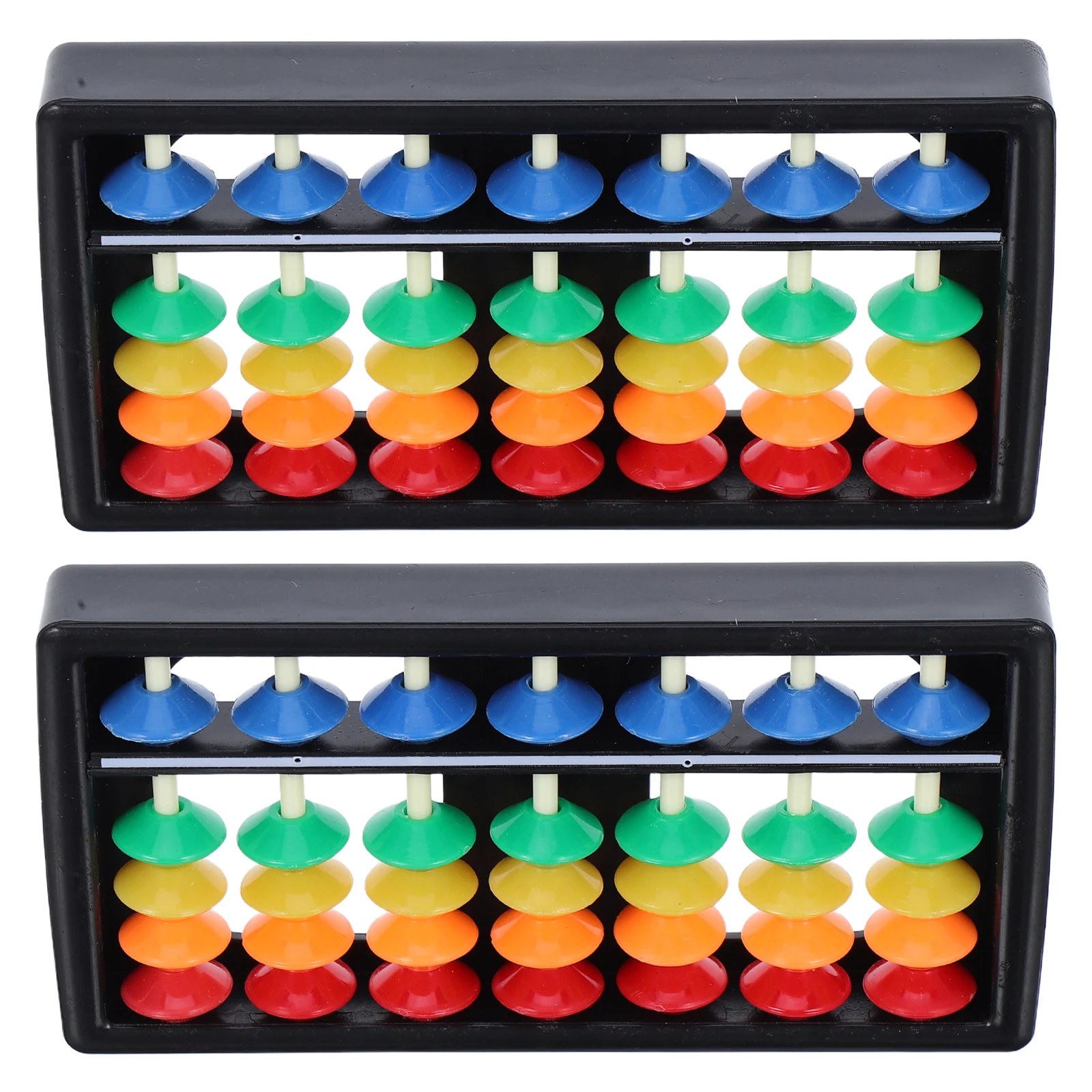 

2PCS Colorful Bead Abacus Arithmetic Toys Kids Mental Calculation Brain Development Educational Tool Student ABS Material