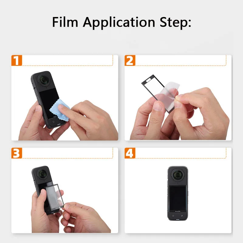 فيلم واقي للشاشة مضاد للخدش ، تغطية كاملة ، ملحقات الكاميرا ، Insta ، X4