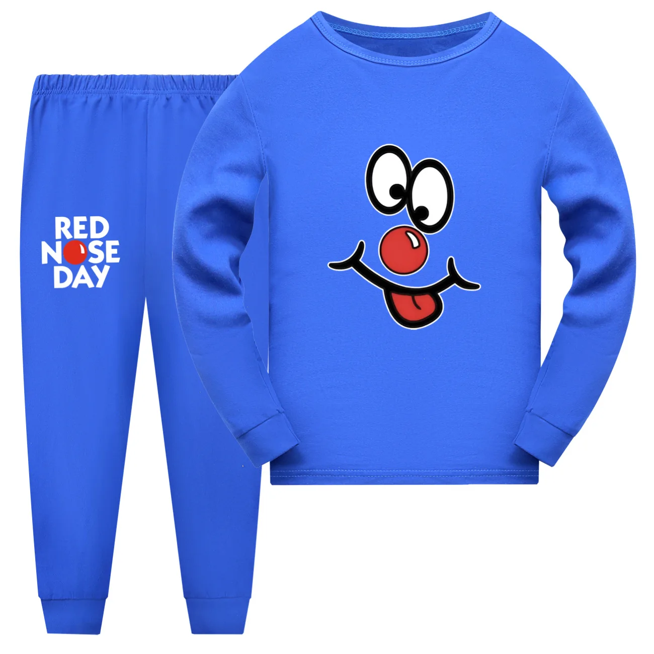 

Детский пижамный комплект Red nose day, домашняя одежда для мальчиков и девочек, весенняя и осенняя одежда
