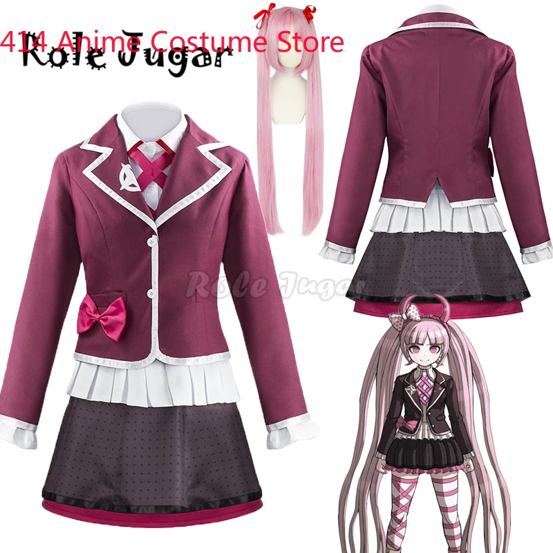 Cosplay Zettai Zetsubo Shojo: Danganronpa Kotoko Utsugi Kotoko Costume 6PCS Full Set Uniform Cosplay Costume And Wig C120C86