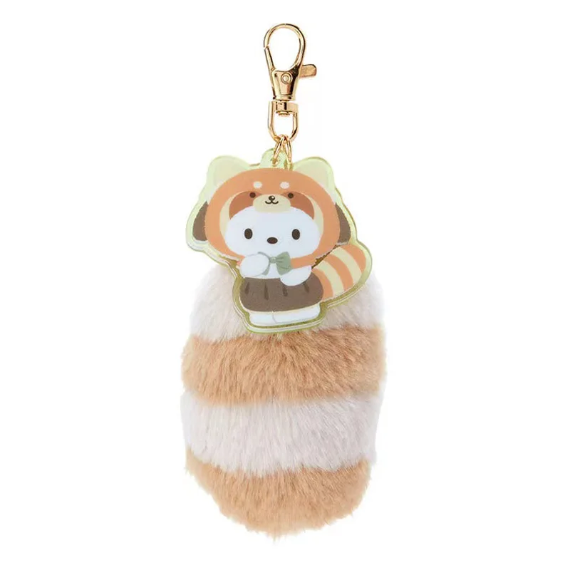 Peluche Kawaii Hello Kitty a coda grande. Ciondolo per borsa carina. Ciondolo chiave per auto creativo Ciondolo per zaino delicato piccolo regalo