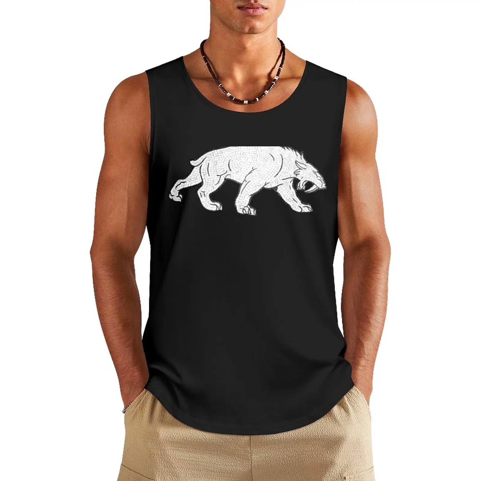 

Sabertooth Tank Top Sports clothing anime gym summer clothes men 2025 Men's gym t-shirts
