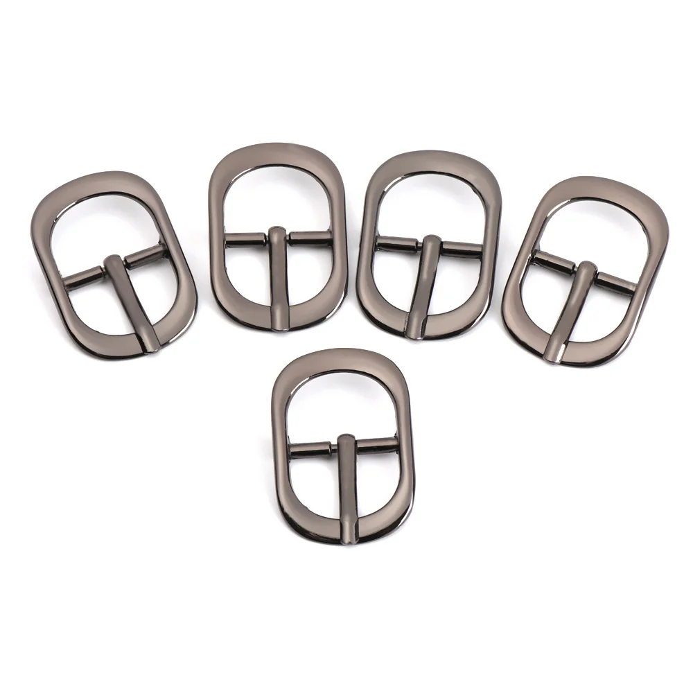 

5pcs Snap Oval Rectangle Shoe Shoulder Adjust Handbag Repair Accessories Roller Pin Strap Belt Buckles Leather Bag Buckle