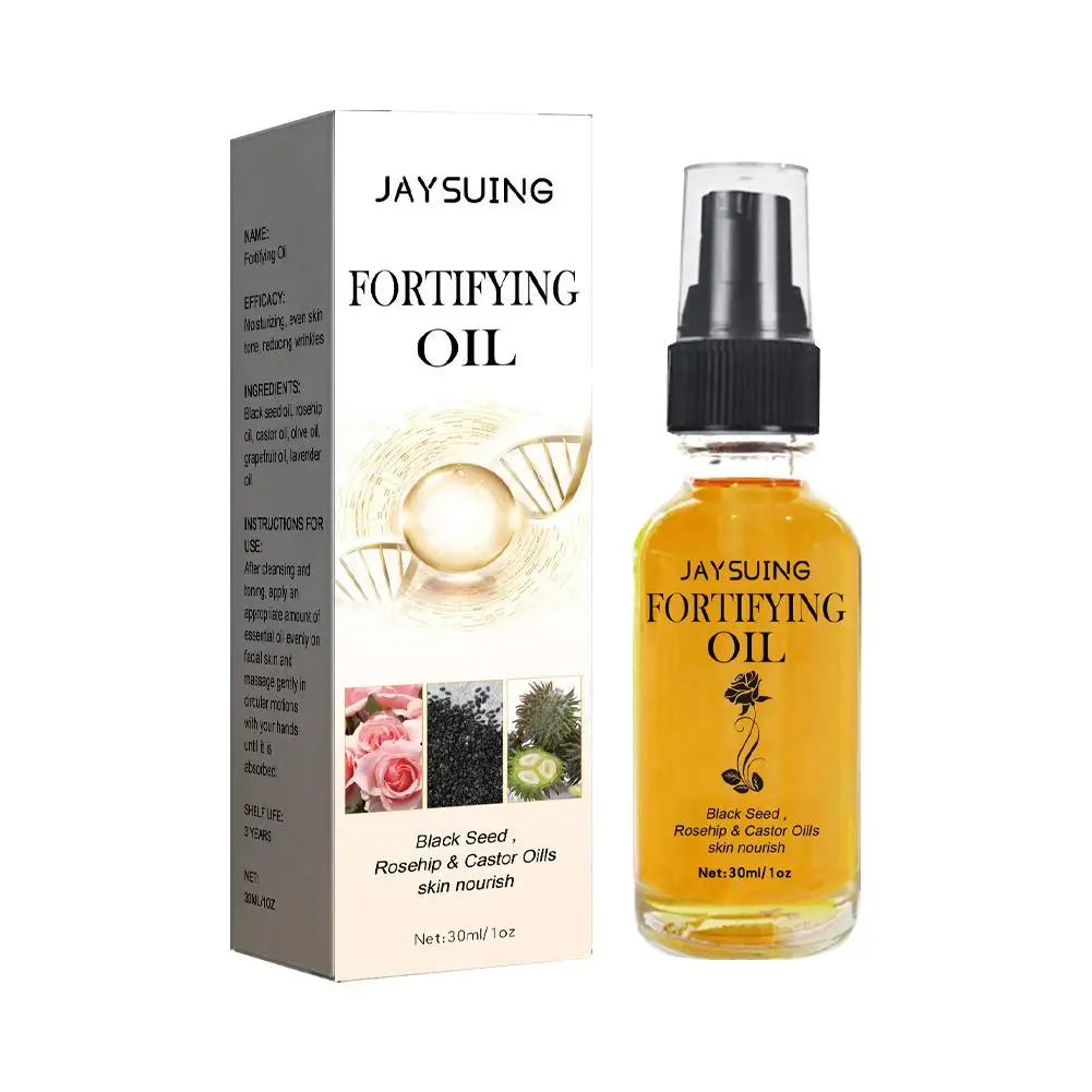 Lilinas Oil Castor Oil Black Seed Oil Rosehip Oil Oil Rosehip Oil Face Diminishing Serum Odżywczy Zmarszczki Skóry Ujędrniający W5W7