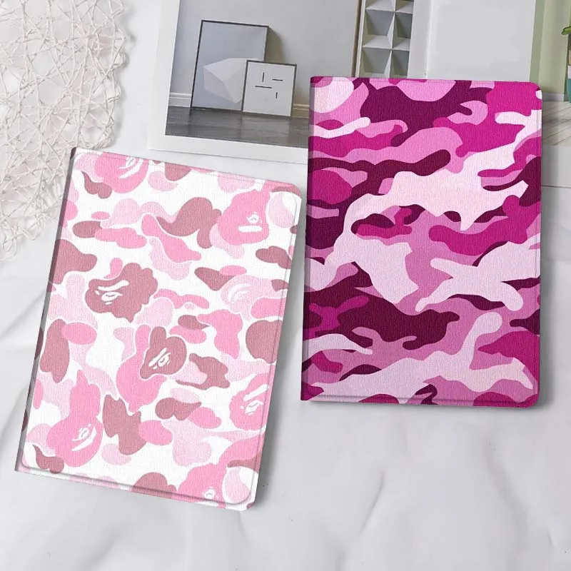 

Pink Camouflage Pattern Design Gift Tablet Case For Samsung Tab Galaxy S6 S11 A A7 A8 A9 A11 10.1 10.4 10.5 Plus Lite