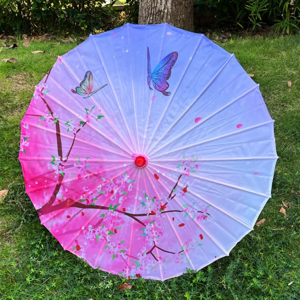 

56cm Umbrella Fan Silk Cloth 10 Colors Cosplay Hanfu Oil Paper Umbrella Chinese Antique Style Prop Dance Umbrella