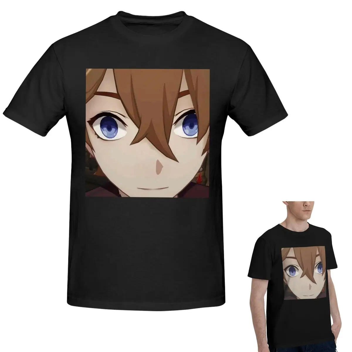 

Childe Genshin Impact Genshin Impact Cursed Childe футболка мужская модная футболка большого размера мужские летние рубашки с круглым вырезом топы S-6XL