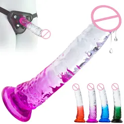 Harness Women Panties Realistic Penis Cock Strap-On Strapon Dildo With Suction Cup Dildo Belt Harness Sex Toys for Lesbian