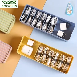 Cable Storage Box Dustproof Power Cable Storage  Wire Manager  Desktop Charging Cable Collect Box