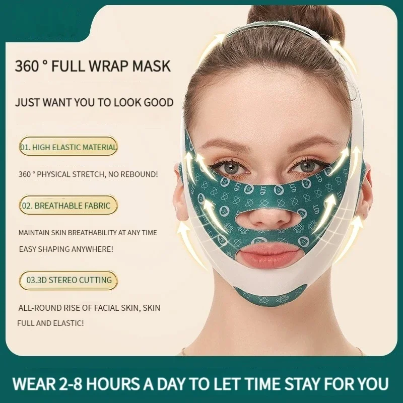 Adjustable V Face Bandage Lift Up Belt Reduce Double Chin Face Sculpting Sleeping Mask Facial Skin Care Tool Face Lifting Tapes