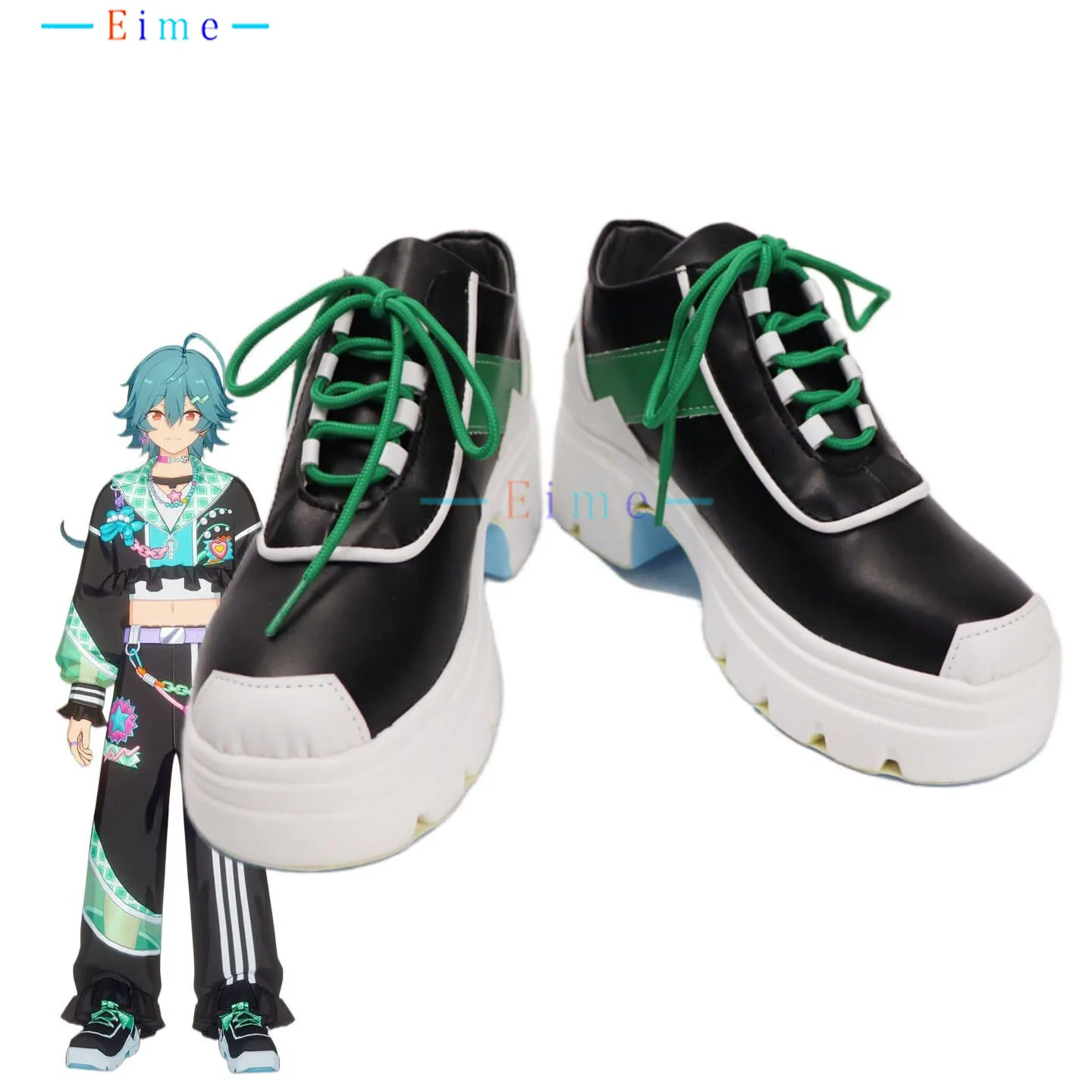 hojo-raika-high-heels-boots-game-ensemble-stars-cosplay-shoes-halloween-party-pu-leather-shoes-custom-made
