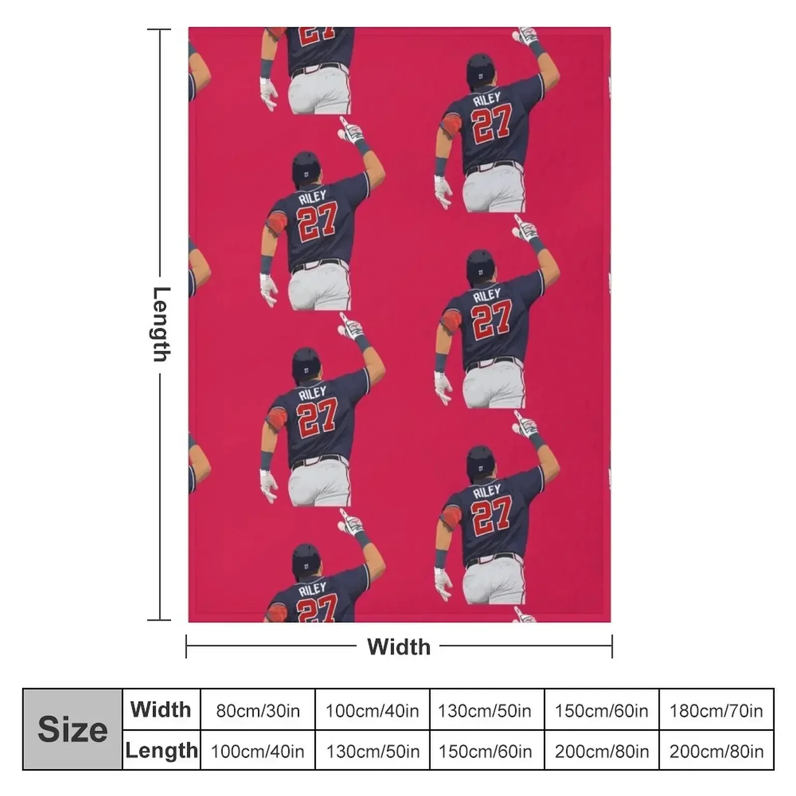 Austin Riley 27 Throw Blanket Beautifuls Flannels Blankets