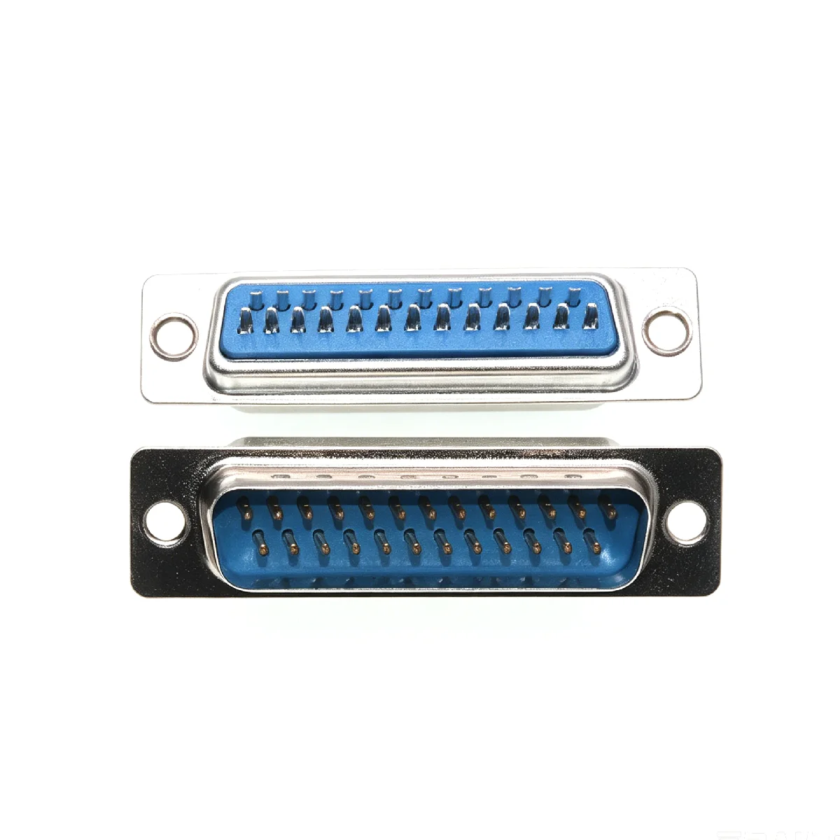 10 Stück Schweißdraht Typ DB25 25-Pin Parallel-Port Stecker/Buchse + Kunststoffgehäuse weißer Kleber zweireihiger DB-Steckverbinder – Detail 2