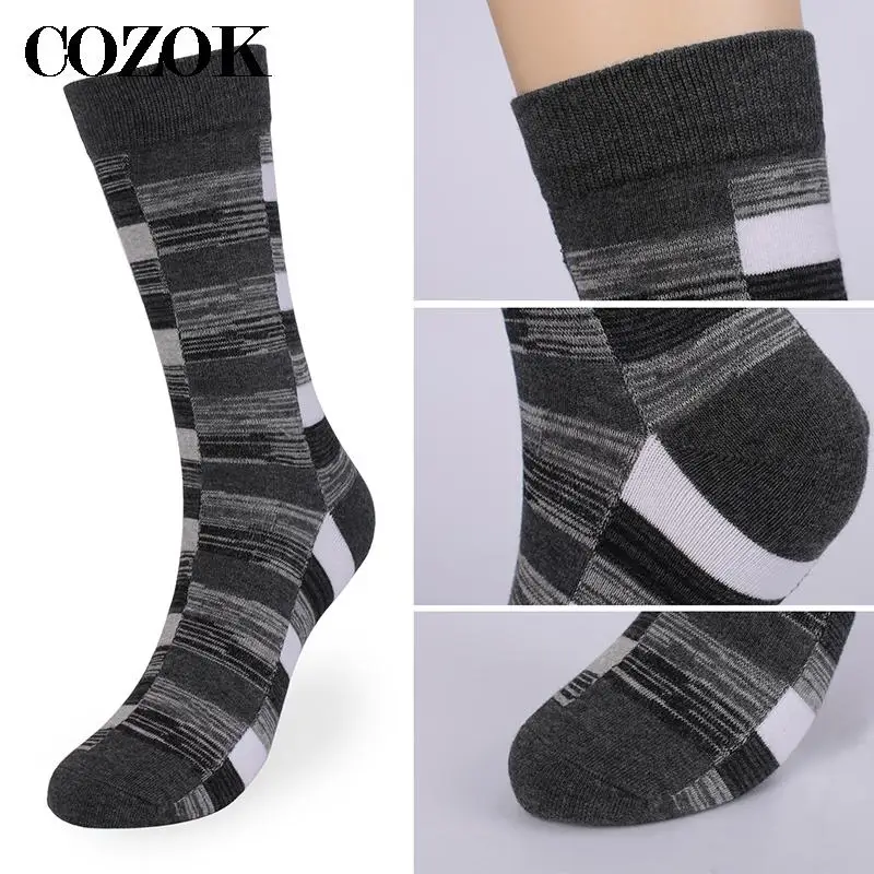 5 Pairs New Men Socks Casual Business High Quality Happy Combed Cotton Socks Harajuku Fashion Clothing Gentleman Socks Men Gift