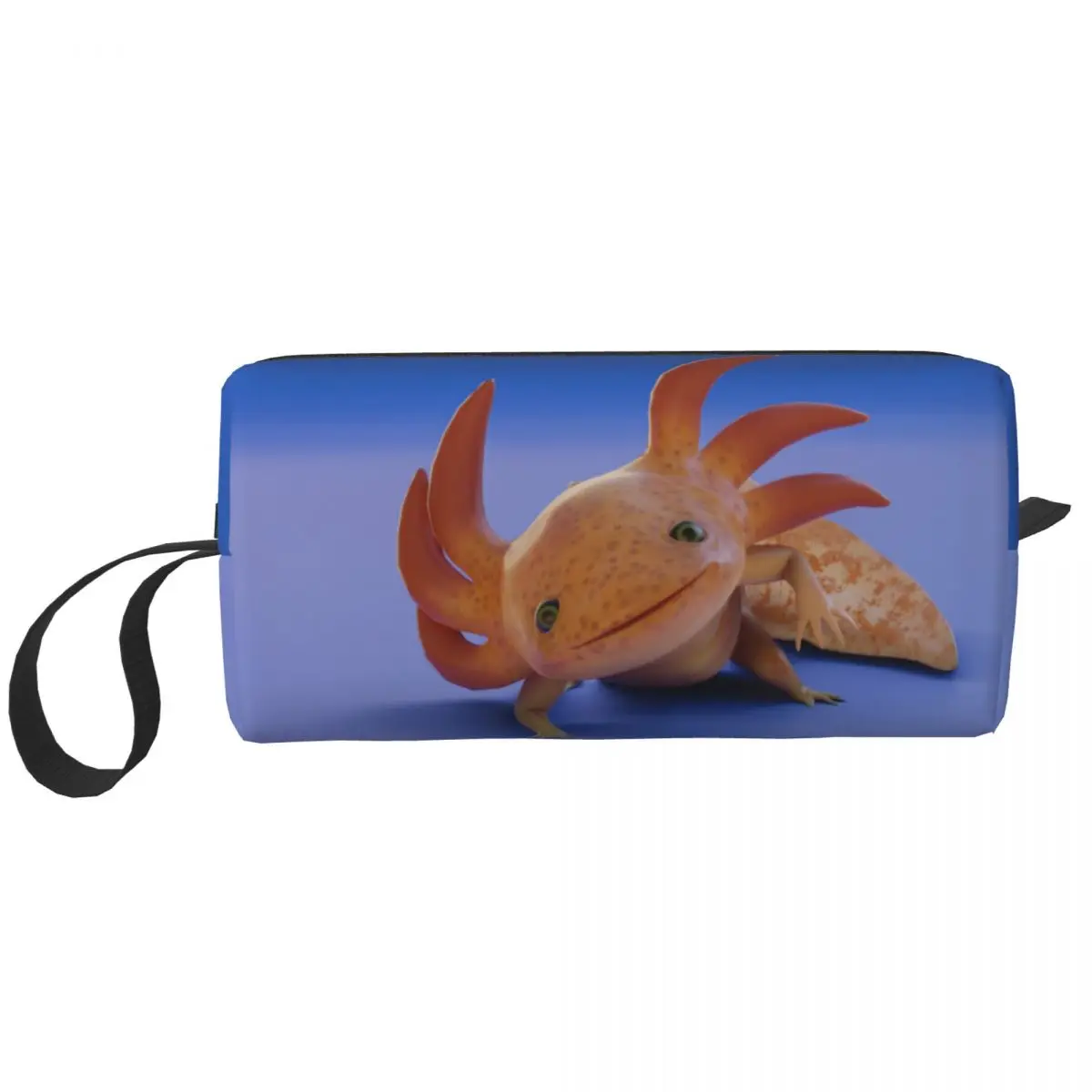 Copper The Axolotl Cosmetic Bag Large Capacity Salamander Animal Makeup Case Beauty Storage Toiletry  Bags Dopp Kit Case Box