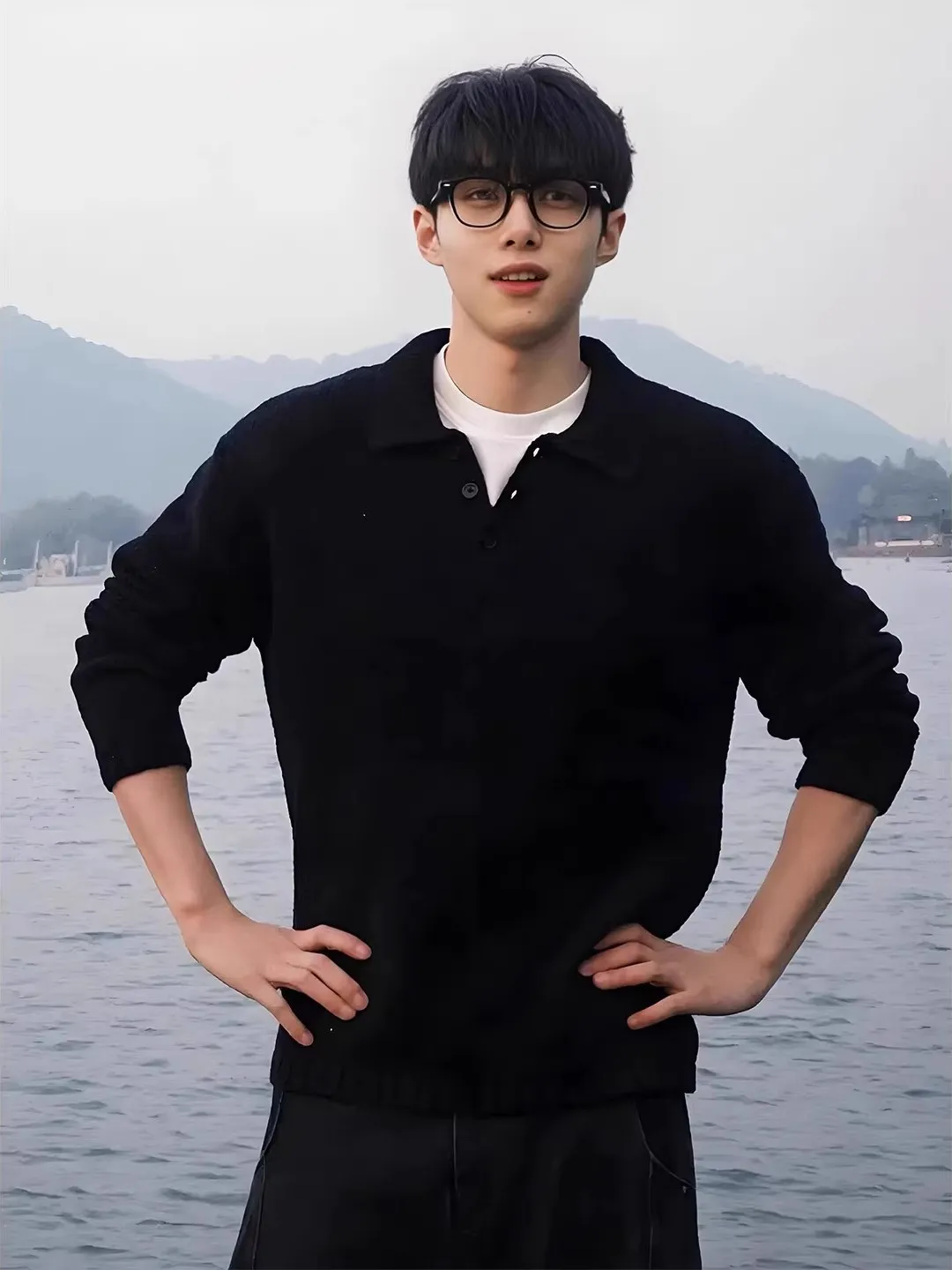 

Cleanfit Bla Ne Knitted Sweater Men's Winter Heavyweight Jaet Inner Wear American Sle Long Sve Regular Fit