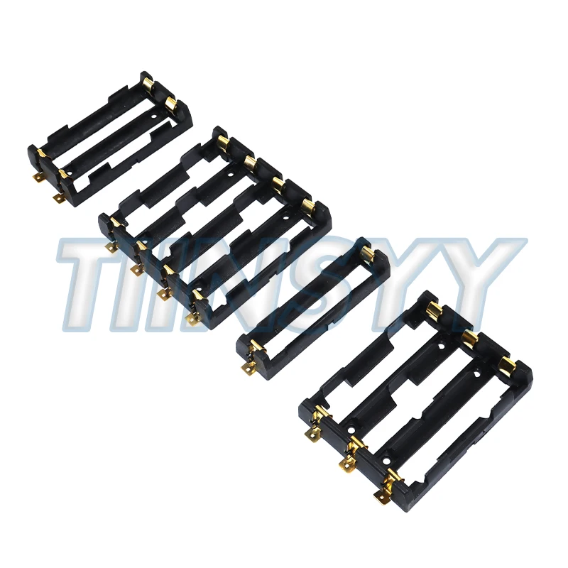 1x2x3x4x18650 smt battery holder 18650 smd storage box battery container power bank with bronze pins rechargeable SMT DIY