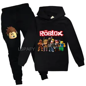 ROBLOX-Hoodies e calças dos desenhos animados para crianças, moletom e fatos de treino, traje Cosplay, roupas masculinas, quente, criança, 2pcs 12 principais vendas blusa do roblox - №7