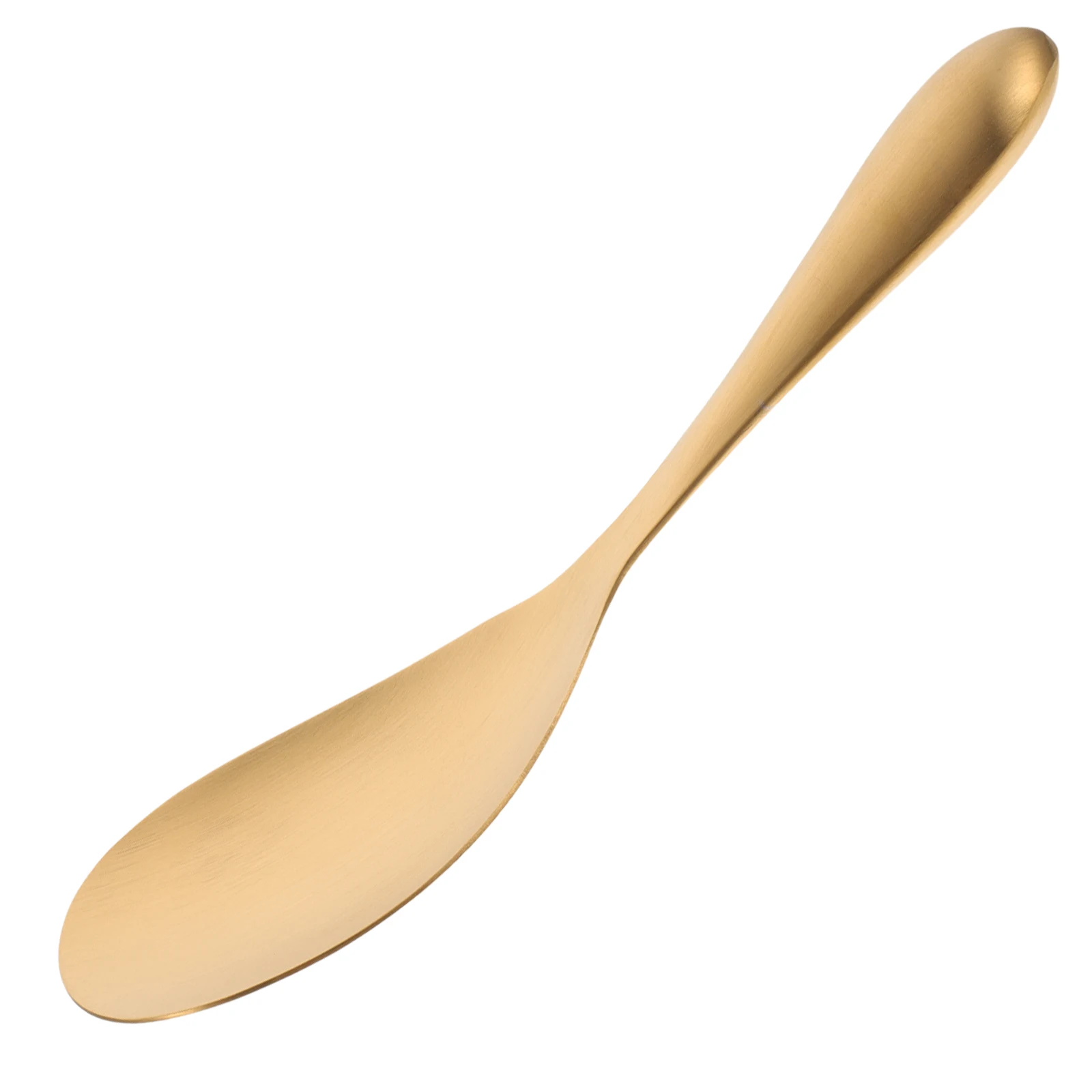 

Stainless Steel Spoon Nonstick Kitchen Rice Paddle Ergonomic Handle For Home Restaurant Use Rice Scooper Kitchen