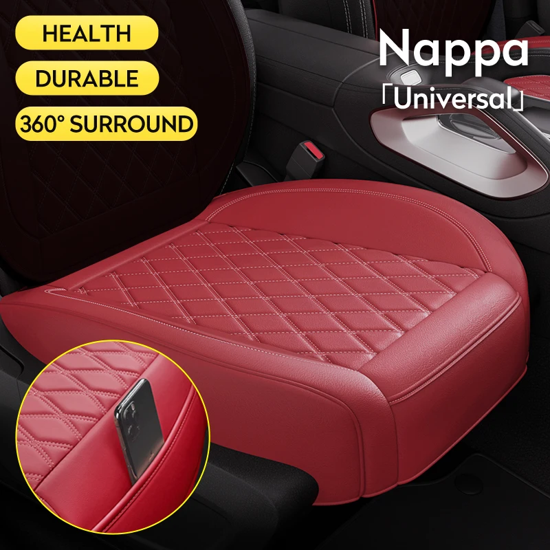 

Чехол на автомобильное сиденье, дышащая искусственная кожа, подушка для переднего автомобильного сиденья, противоскользящее, против царапин, универсальный автомобильный коврик, автоаксессуары