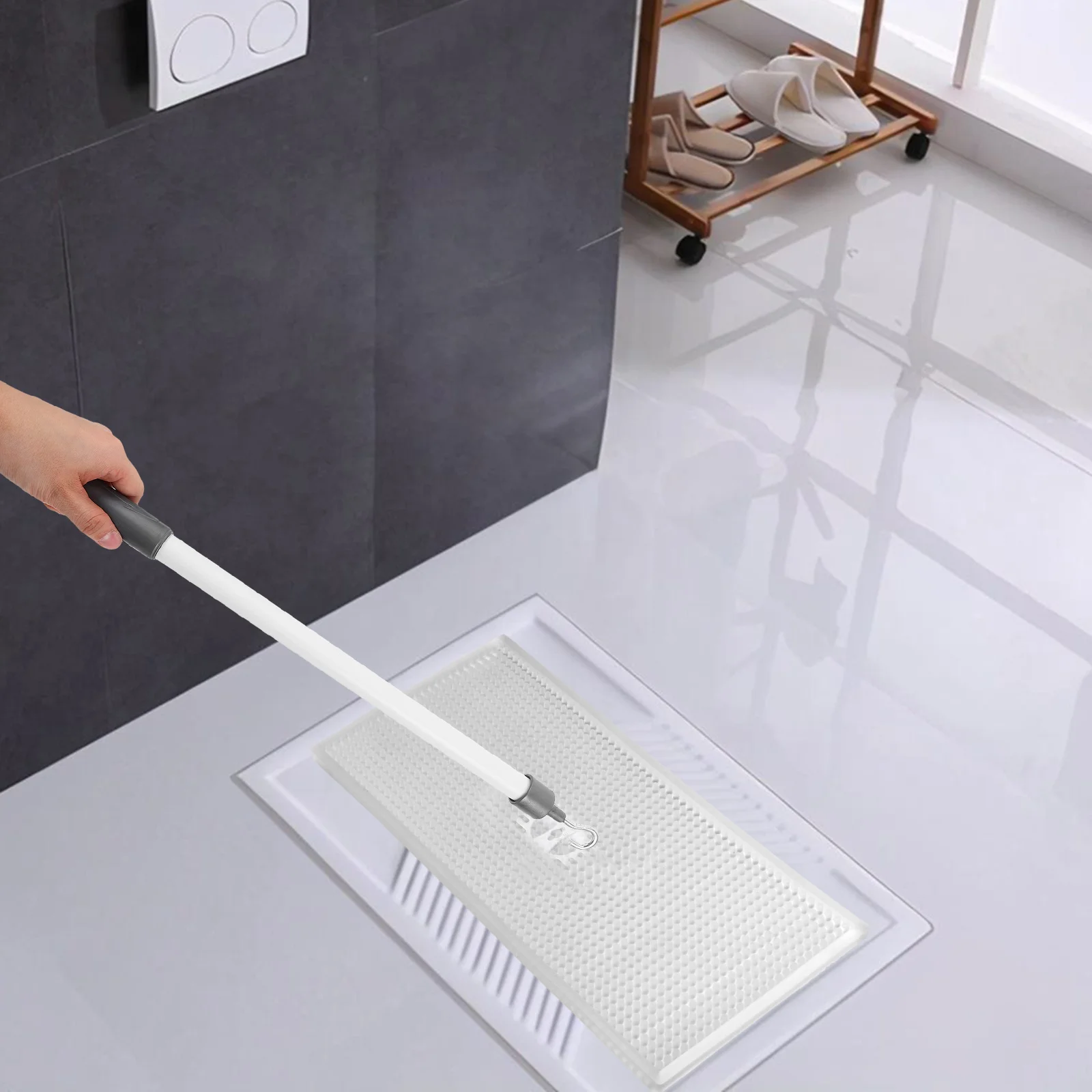 

Squatting Cover Lifting Hook Ergonomic Universal Fit For Toilet Seat Lid Bathtub Cover Lifter Tool Bathroom Accessories Hooks