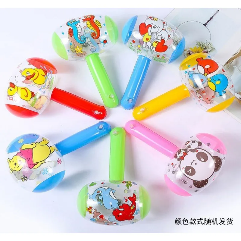 Small Inflatable Hammer with Bell Kindergarten Children\'s Toys Children\'s Day Gift Kids Toys Swimming Pool Toys