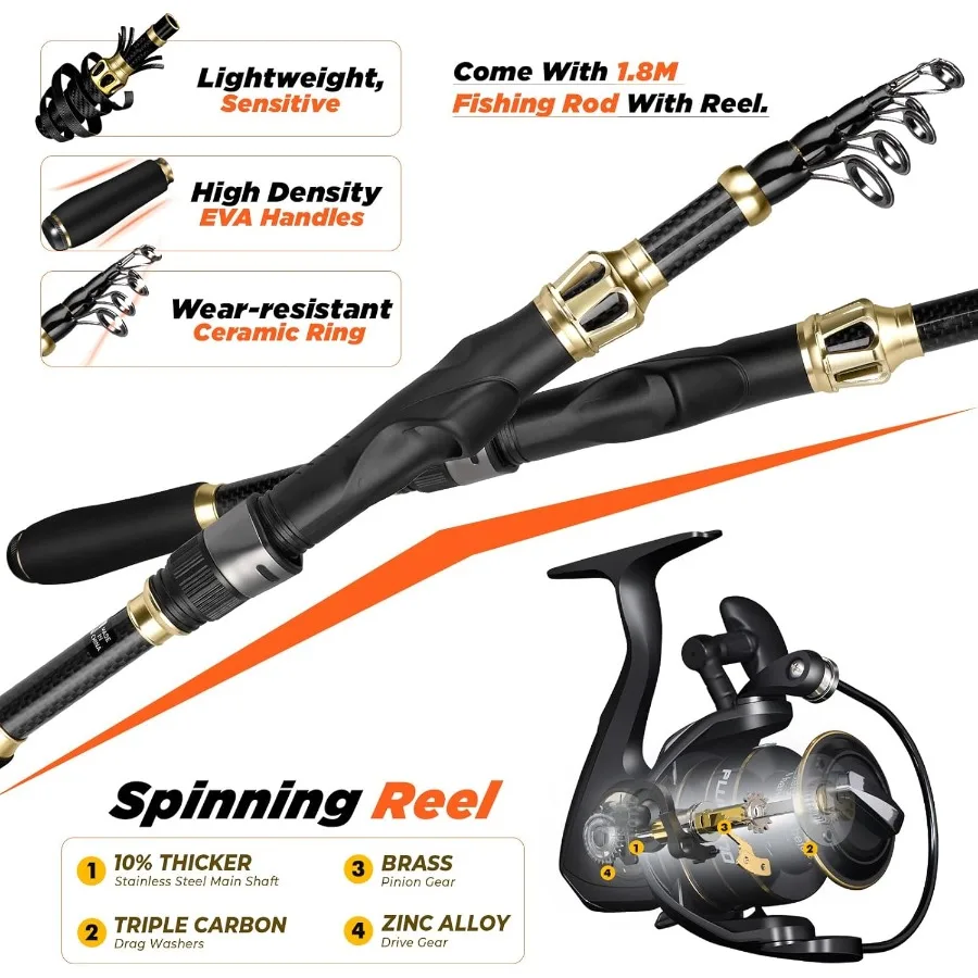 حقيبة ظهر مقاومة للماء لصيد الأسماك مع صناديق معالجة ومجموعات قضيب وبكرة متكاملة وحامل قضيب لشركة تخزين معدات الصيد الخارجية