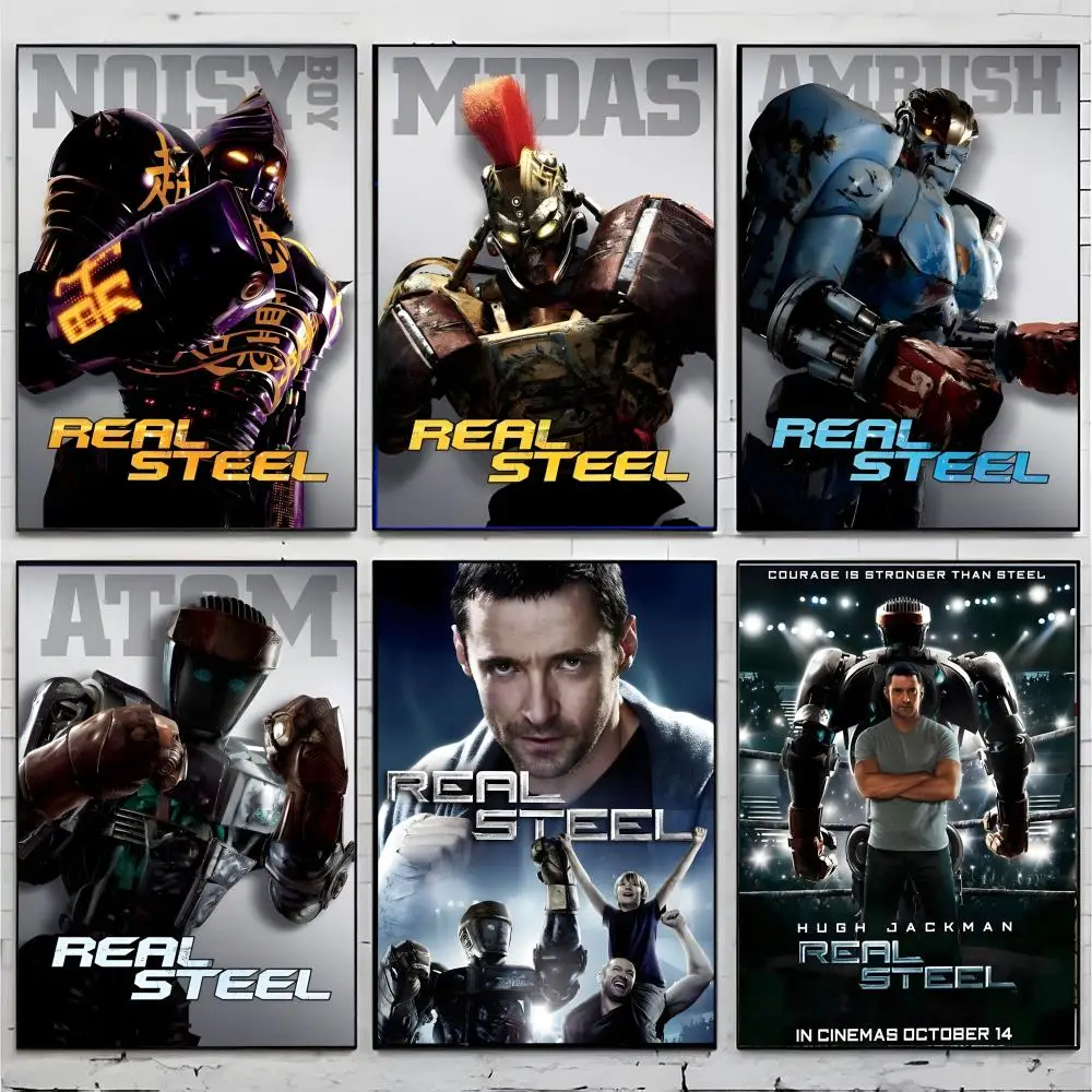 Movie R_Real AND S_Steel Poster Top-tier Indoor Bar Decor Art & Household Decoration Presents