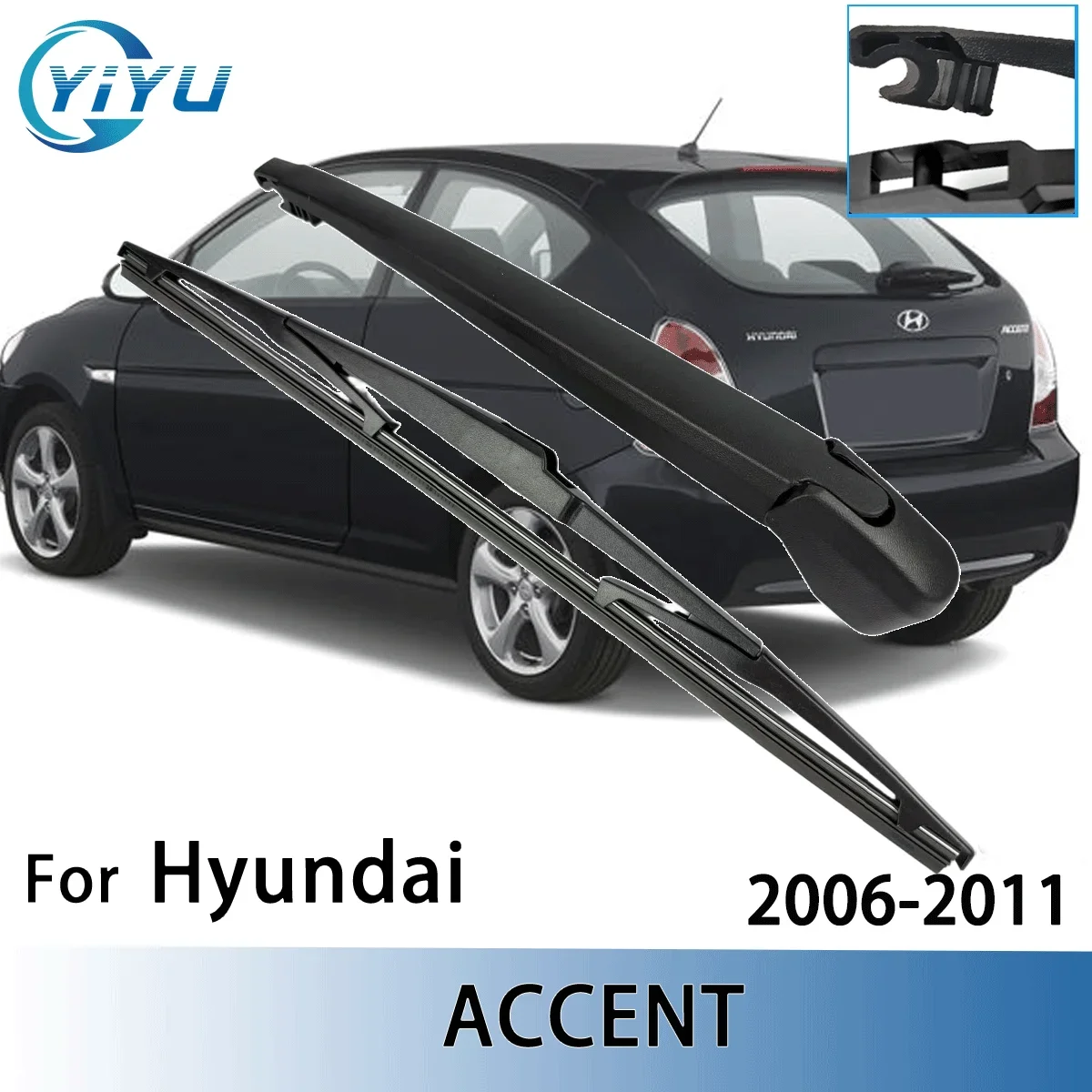 1/2 Stück Heckscheibenwischerblatt Wischerarm-Set für Hyundai ACCENT 2006-2011 Windschutzscheibenwischer Bürsten