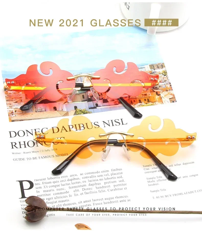 Новые аниме ниндзя Акацуки, металлические очки для косплея, красные облака, золотые очки, аксессуары, солнцезащитные очки унисекс, декор на Хэллоуин, реквизит, подарок