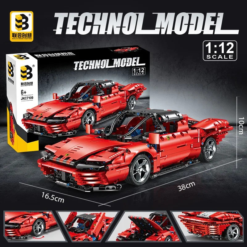 

City Vehicles Speed Champions Building Block Sports Car Model Kits Collection Room Decorations Happy Gifts for Children Adults