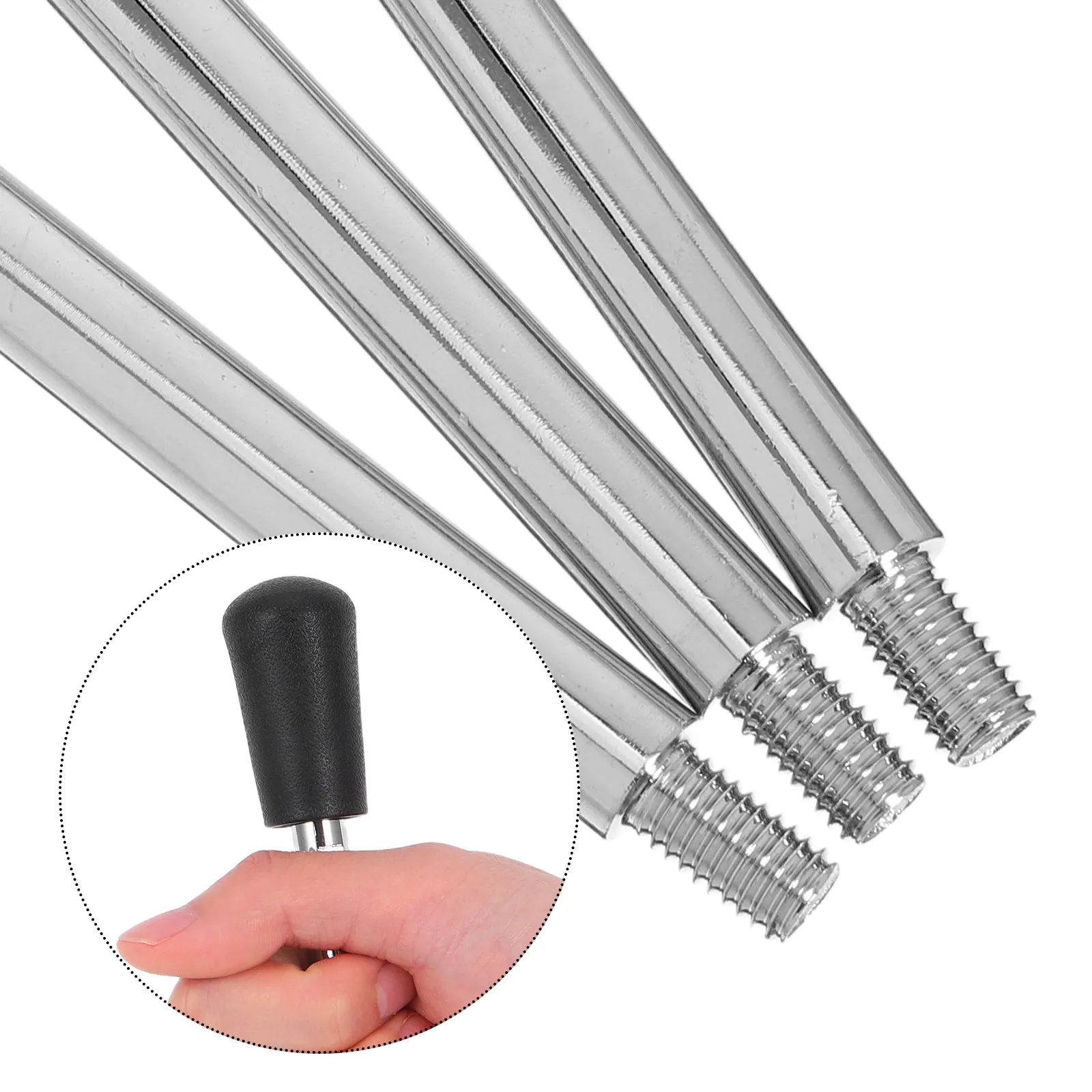 3Pcs M8 Clamping Handles Revolving Crank Arm Ergonomic Grip Workshop Lathe Handwheel Industrial Accessories Clamping Arm Handle