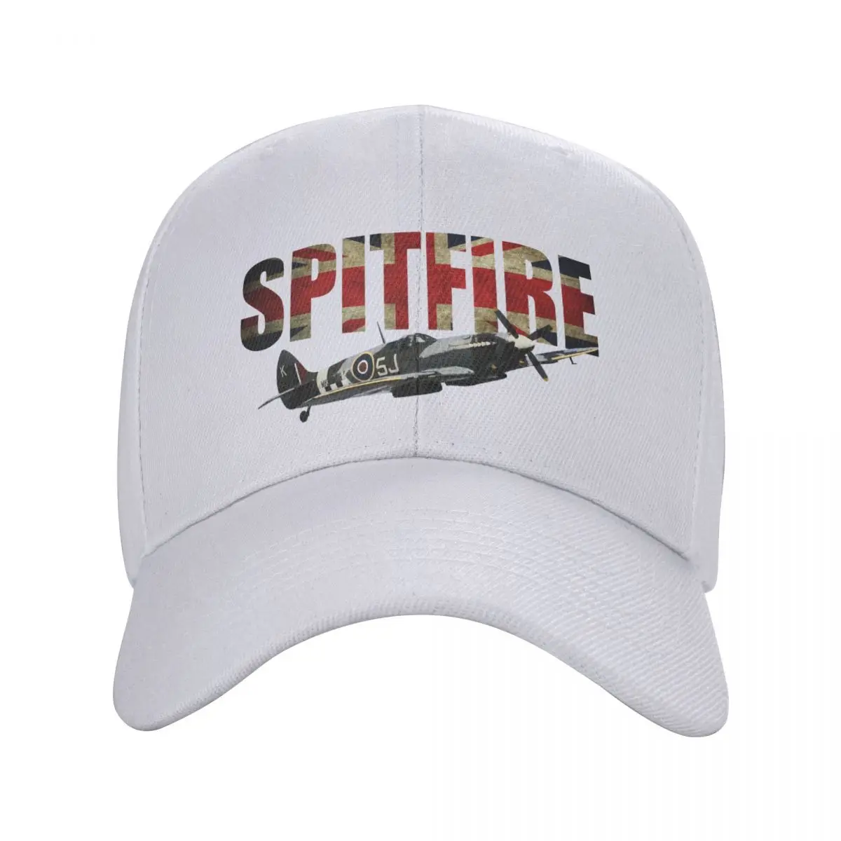 Spitfire Union Jack Uk Flag Baseball Cap Adult Supermarine Fighter Pilot Adjustable Dad Hat for Men Women Hip Hop Snapback Caps