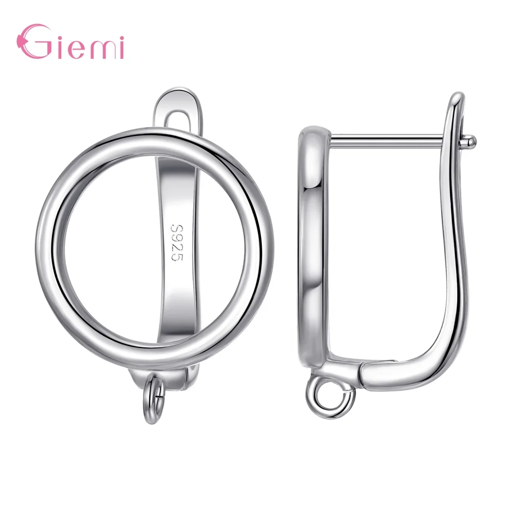 New Arrivals Genuine 925 Sterling Silver  Jewelry Findings Fashion Women Jewelry Components DIY Earrings Jewelry Findings