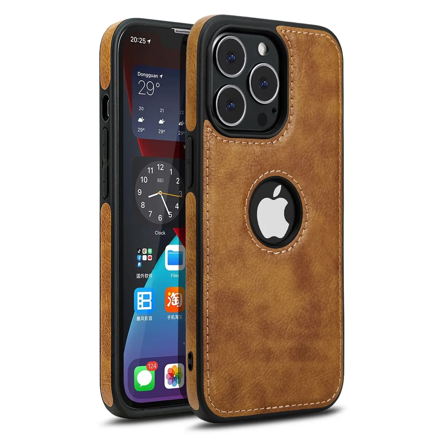 Ultra Thin Slim Leather Phone Case For iPhone 15 Pro Max 16 14 13 12 11 XR X 7 8 Plus Shockproof Bumper Soft Business Back Cover