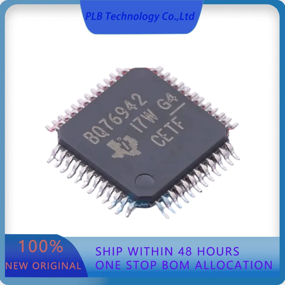 

2 шт./лот BQ76942PFBR BQ76942 4.7V~55V 3~10 TQFP-48(7x7) Микросхема управления батареями, оригинал, в наличии