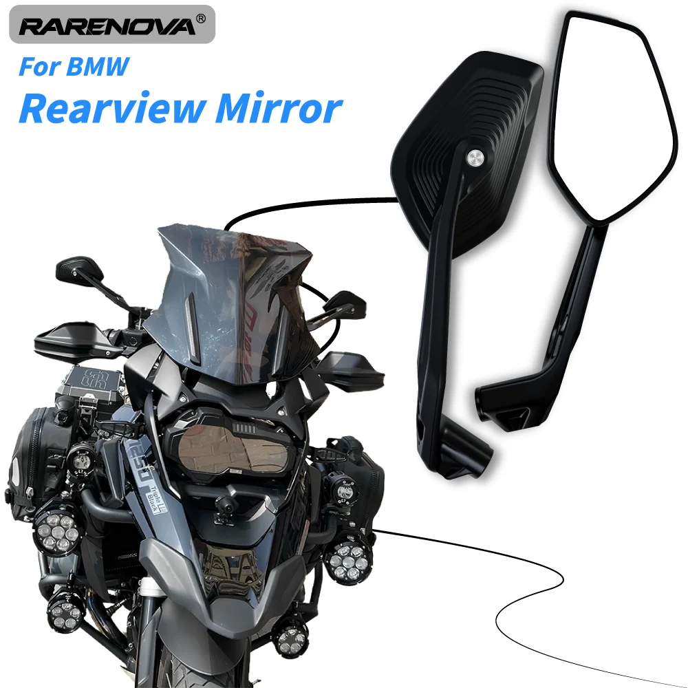 For BMW R1300GS R1250GS ADV R1200GS F900R F850GS F750GS Motorcycle Rear Mirrors R1250GS Side Mirror Angle Adjustable Side Mirror