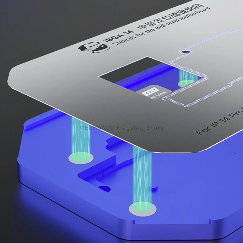 Tin Planting Platform MECHANIC IBGA 14 4 In 1 for IPhone IP14 14Plus 14Pro Max Mid-level Motherboard Positioning Tin Plant Tool
