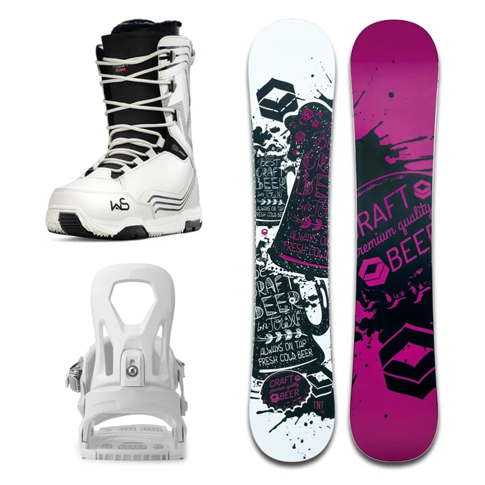 بدلة سباق التزلج الخشبية للبالغين، مجموعة كاملة من لوح نحت مسطح للرجال والنساء، حامل على الجليد، نمط رياضي #5