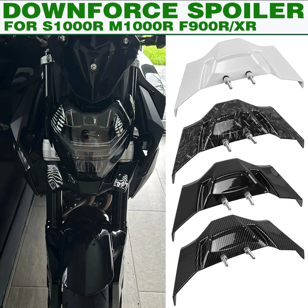 For BMW S1000R F900R F900XR 2021-2024 Wing Downforce Front Spoiler Naked Aerodynamic Winglet S 1000 R S1000 R M1000R 2023 2024