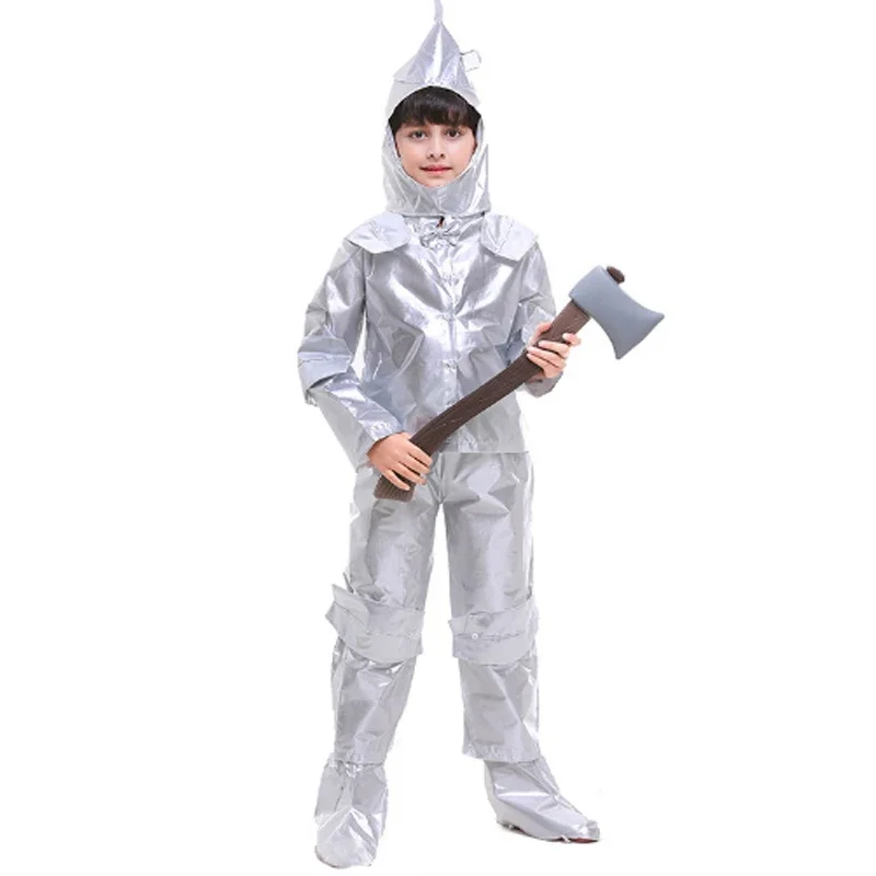 Girl Boy Scarecrow Tin Man Costume Magic Castle Wizard Witch Fairy Tale Book Week Cosplay Fancy Party Dress Carnival Halloween