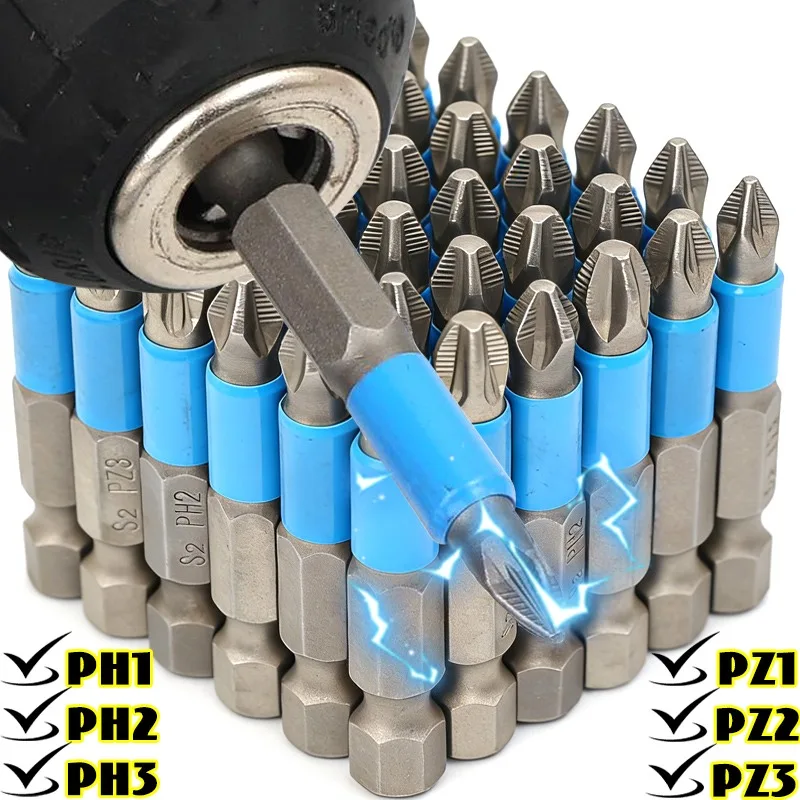 

Набор магнитных насадок для отверток с шестигранным хвостовиком, 12/6 шт., противоскользящие, одинарные, для монтажа мебели и ремонта электрики