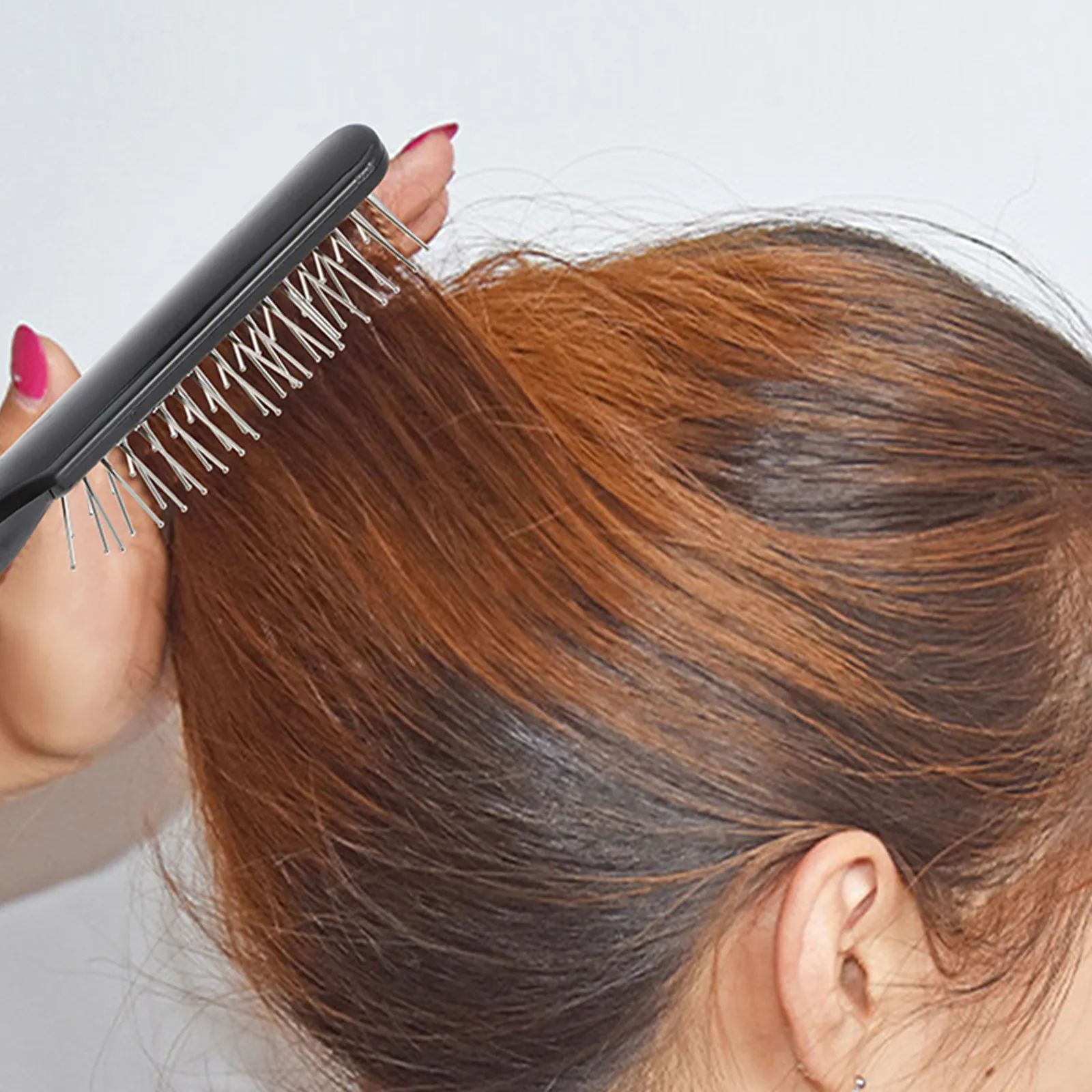 5Pcs Black Detangling Braid Comb Rat Tail Hair Styling Tool for Curly Straight Hair Precision Parting Curl Formation Brush