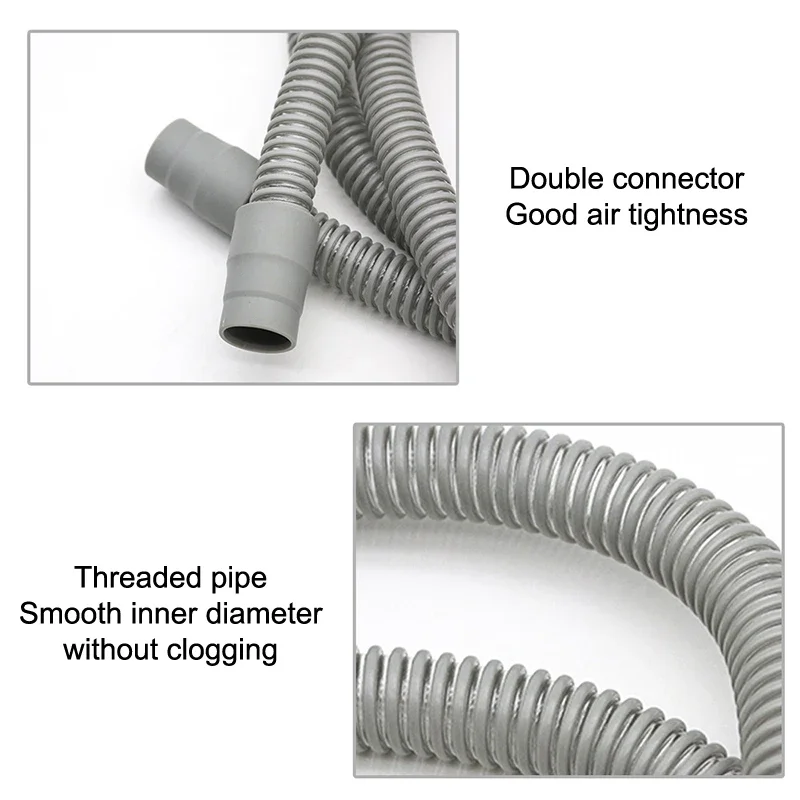 1.8m Universal Smooth Inner CPAP Hose Accessories Tubing for Health Care Smooth Medicine CPAP Hoses for Respiratory Therapy